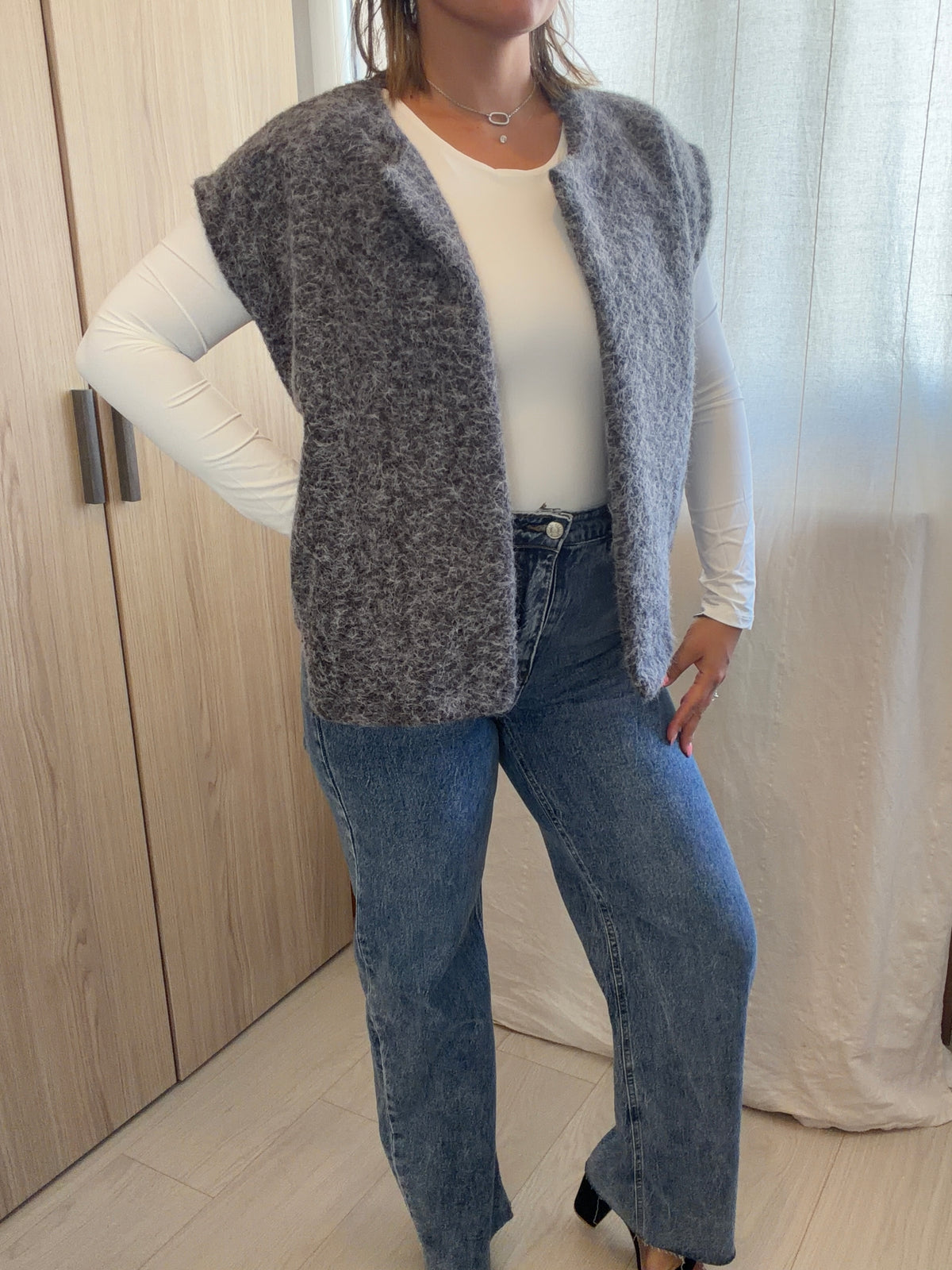 GILET AMBRE - GRIS