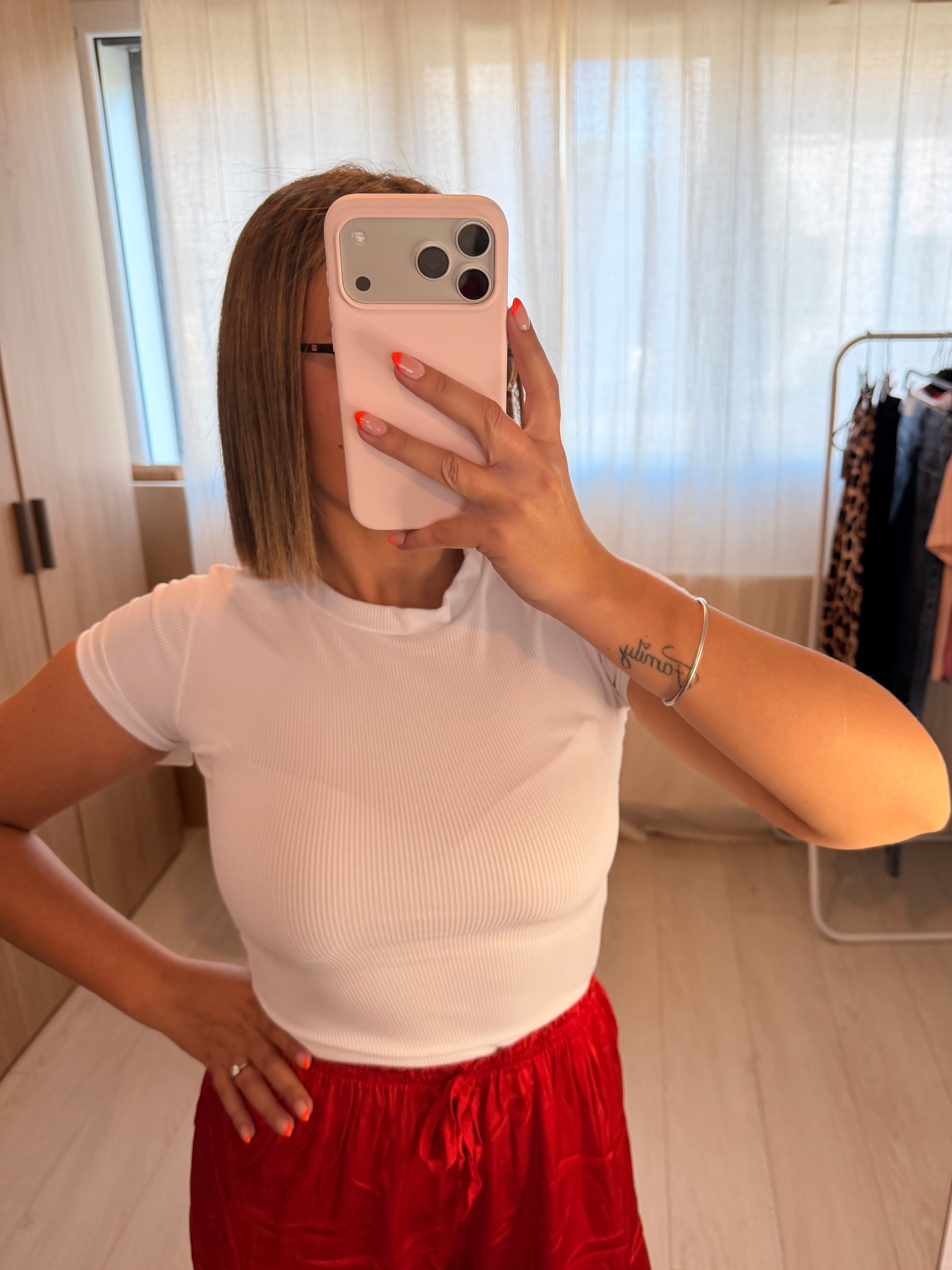 TOP CAMILLE - BLANC