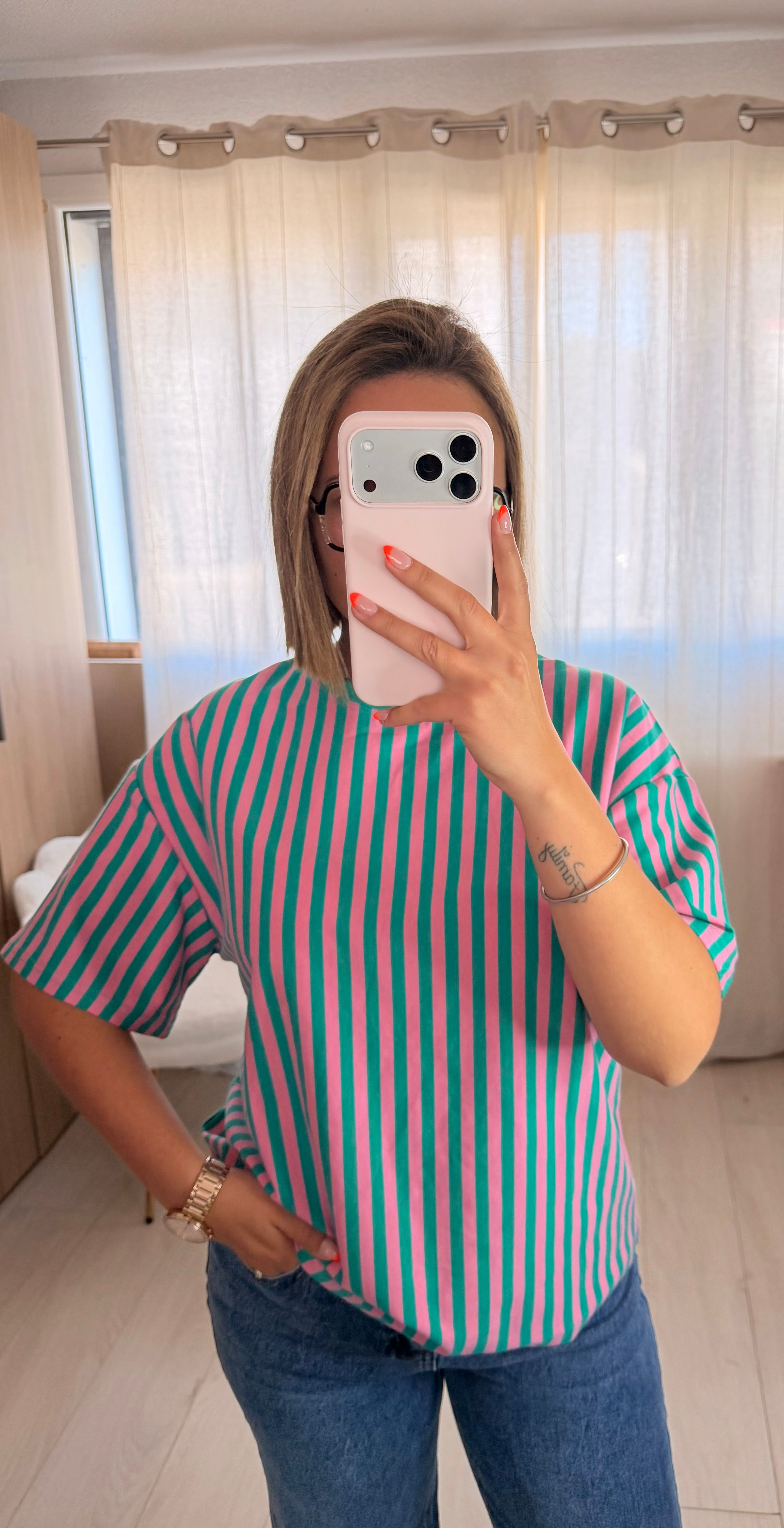 T-SHIRT COEUR - VERT