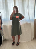 ROBE T-SHIRT SOLEIL - KAKI