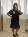 ROBE T-SHIRT SOLEIL - NOIR