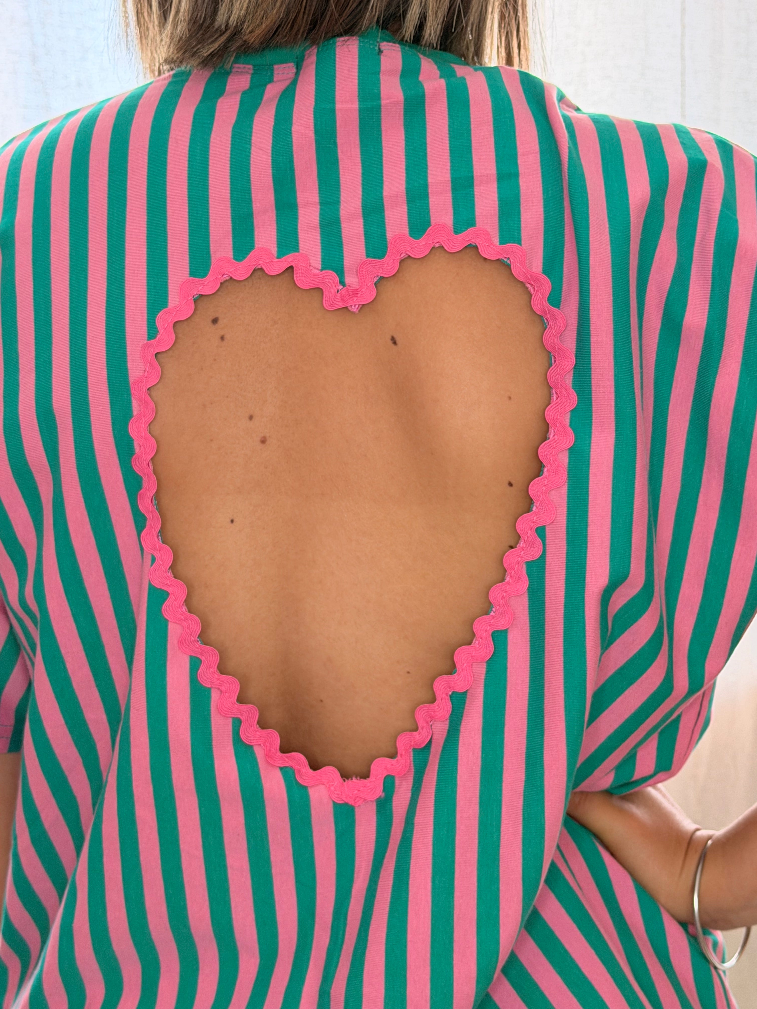 T-SHIRT COEUR - VERT