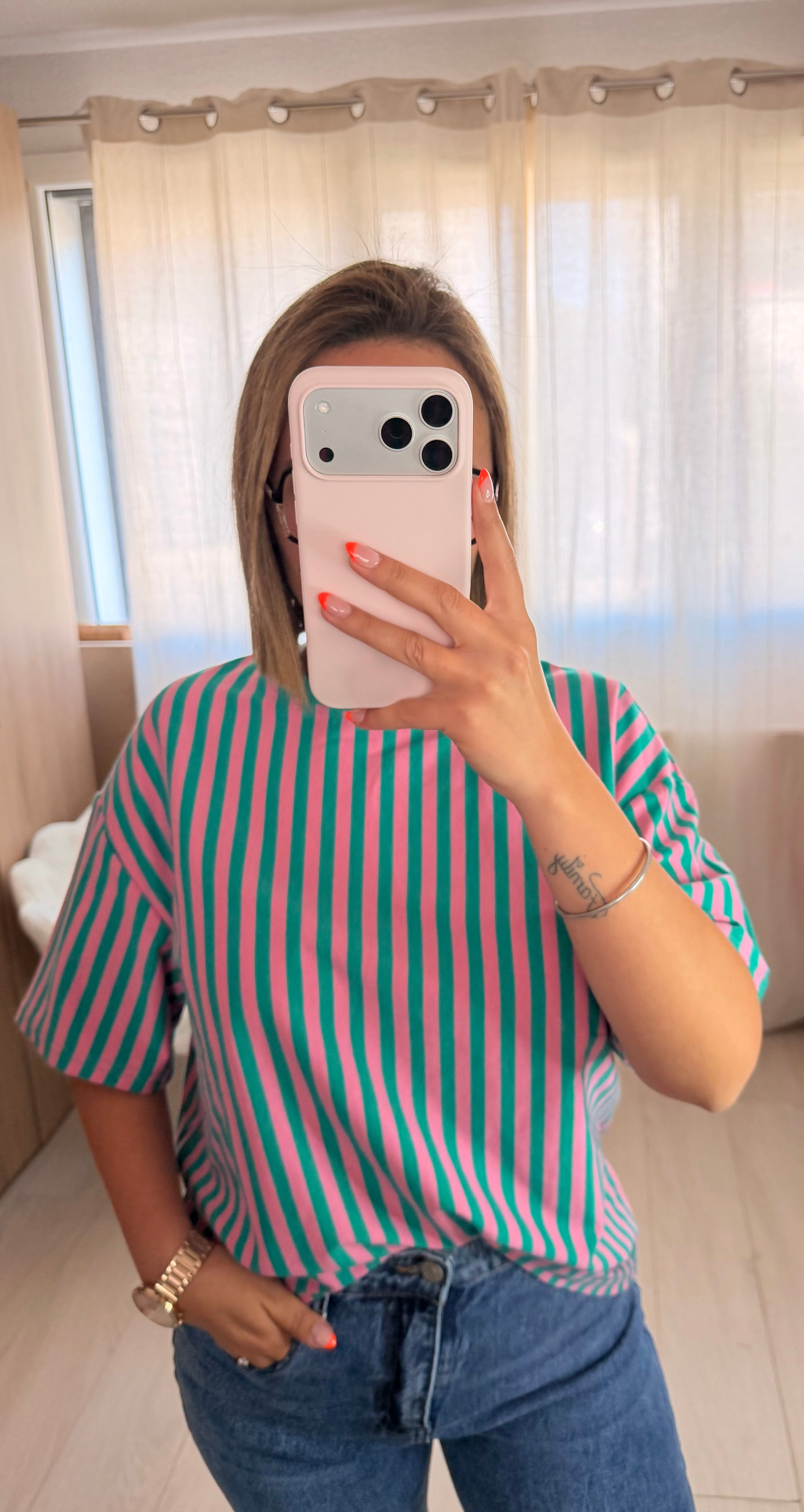 T-SHIRT COEUR - VERT