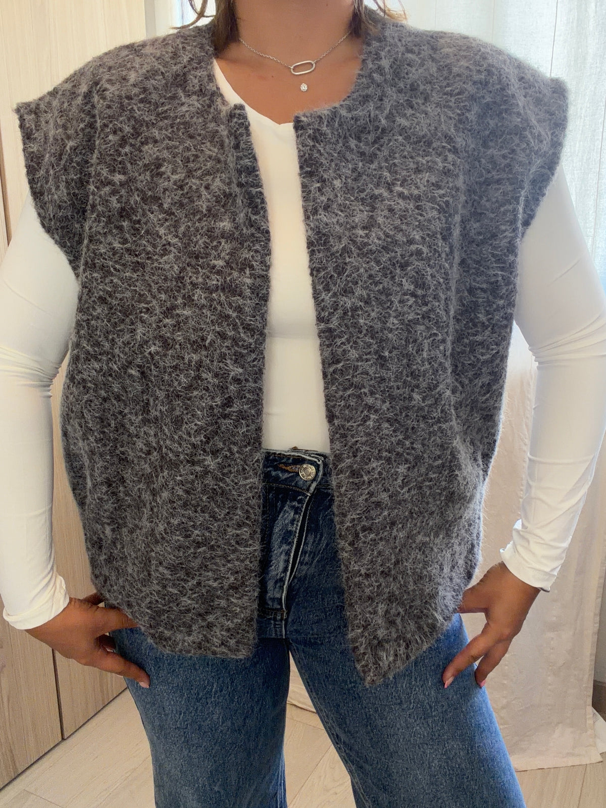 GILET AMBRE - GRIS