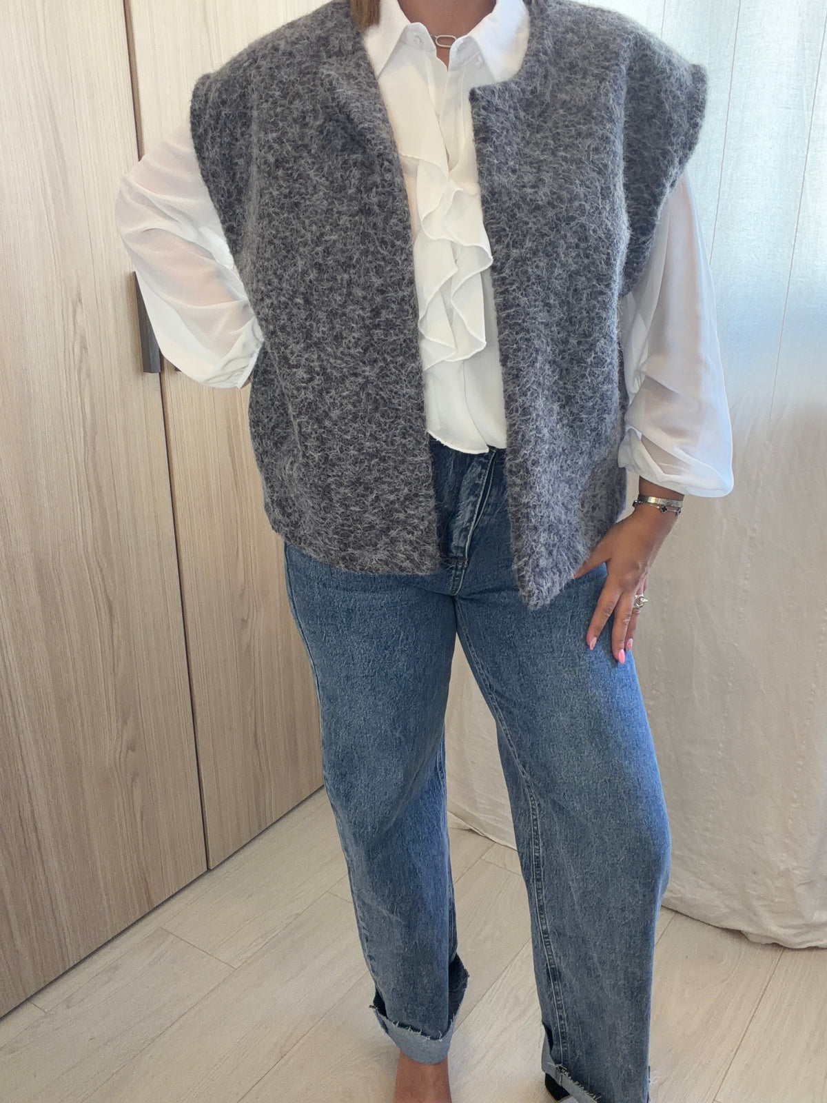 GILET AMBRE - GRIS