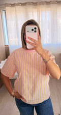 T-SHIRT COEUR - JAUNE